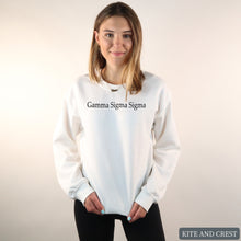 Load image into Gallery viewer, Black Written Crewneck Sweatshirt