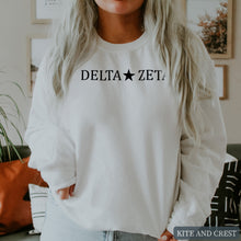 Load image into Gallery viewer, Sweatshirt - Black Star Crewneck Sweatshirt