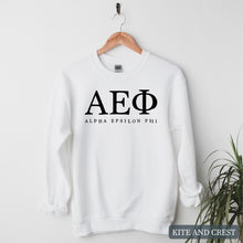 Load image into Gallery viewer, Block Letter Sorority Crewneck Sweatshirt