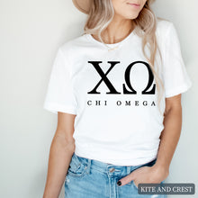 Load image into Gallery viewer, Block Letter Sorority T-Shirt