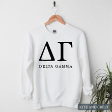 Load image into Gallery viewer, Block Letter Sorority Crewneck Sweatshirt