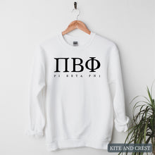 Load image into Gallery viewer, Block Letter Sorority Crewneck Sweatshirt
