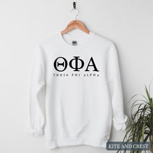 Load image into Gallery viewer, Block Letter Sorority Crewneck Sweatshirt