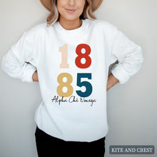 Load image into Gallery viewer, Sweatshirt | Colorful Year Crewneck Sweatshirt | Sorority Gift Idea