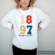 Load image into Gallery viewer, Sweatshirt | Colorful Year Crewneck Sweatshirt | Sorority Gift Idea