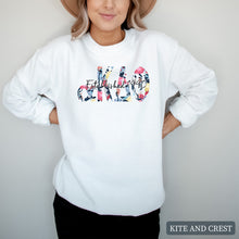 Load image into Gallery viewer, Floral Block Crewneck Sweatshirt