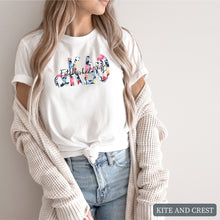 Load image into Gallery viewer, Floral Block T-shirt