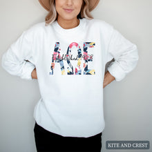 Load image into Gallery viewer, Floral Block Crewneck Sweatshirt