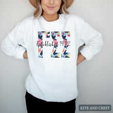 Load image into Gallery viewer, Floral Block Crewneck Sweatshirt