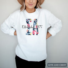 Load image into Gallery viewer, Floral Block Crewneck Sweatshirt