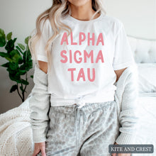 Load image into Gallery viewer, T-Shirt |pinkBubble Letters Shirt | Sorority Gift Idea