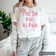 Load image into Gallery viewer, T-Shirt |pinkBubble Letters Shirt | Sorority Gift Idea