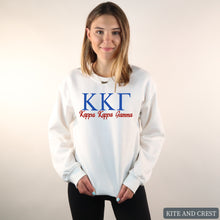 Load image into Gallery viewer, Sweatshirt | Red and Blue Crewneck Sweatshirt | Sorority Gift Idea
