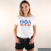 Load image into Gallery viewer, T-Shirt | Red and Blue Shirt | Sorority Gift Idea
