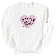 Load image into Gallery viewer, Sweatshirt |pinkHeart Crewneck Sweatshirt | Sorority Gift Idea