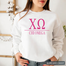 Load image into Gallery viewer, Big Letters Sorority Crewneck Sweatshirt