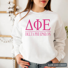 Load image into Gallery viewer, Big Letters Sorority Crewneck Sweatshirt