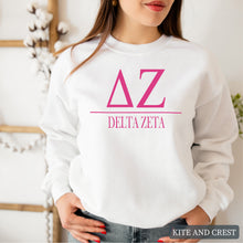 Load image into Gallery viewer, Big Letters Sorority Crewneck Sweatshirt