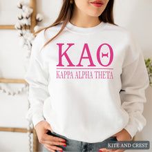 Load image into Gallery viewer, Big Letters Sorority Crewneck Sweatshirt