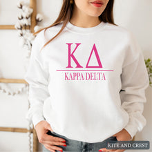 Load image into Gallery viewer, Big Letters Sorority Crewneck Sweatshirt