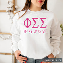 Load image into Gallery viewer, Big Letters Sorority Crewneck Sweatshirt