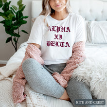 Load image into Gallery viewer, T-Shirt | Old Type Written Shirt | Sorority Gift Idea