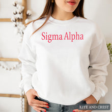 Load image into Gallery viewer, Basic Written Crewneck Sweatshirt