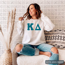 Load image into Gallery viewer, Sweatshirt | Basic Large Letters Crewneck Sweatshirt | Sorority Gift Idea