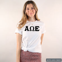 Load image into Gallery viewer, Basic Black Letters T-shirt