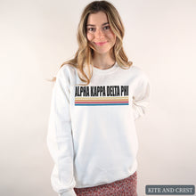Load image into Gallery viewer, Colorful Stripes Crewneck Sweatshirt