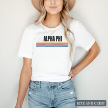 Load image into Gallery viewer, T-Shirt | Colorful Stripes Shirt | Sorority Gift Idea