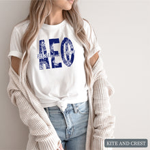 Load image into Gallery viewer, Blue Floral Sorority T-Shirt