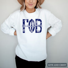 Load image into Gallery viewer, Blue Floral Sorority Crewneck Sweatshirt