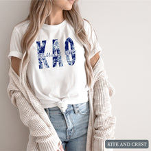Load image into Gallery viewer, Blue Floral Sorority T-Shirt