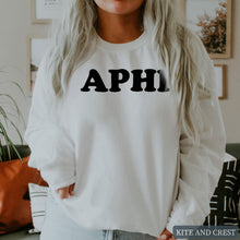 Load image into Gallery viewer, Sweatshirt - Block Name Crewneck Sweatshirt