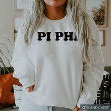 Load image into Gallery viewer, Sweatshirt - Block Name Crewneck Sweatshirt