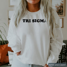 Load image into Gallery viewer, Sweatshirt - Block Name Crewneck Sweatshirt