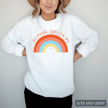 Load image into Gallery viewer, Sweatshirt - Colorful Rainbow Crewneck Sweatshirt