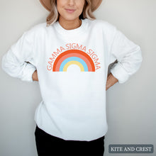 Load image into Gallery viewer, Colorful Rainbow Crewneck Sweatshirt