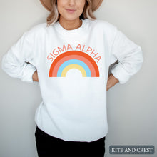 Load image into Gallery viewer, Colorful Rainbow Crewneck Sweatshirt