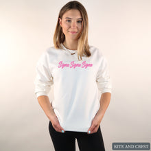 Load image into Gallery viewer, Sweatshirt | NeonpinkColored Crewneck Sweatshirt | Sorority Gift Idea
