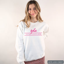 Load image into Gallery viewer, Sweatshirt |pinkEstablished Crewneck Sweatshirt | Sorority Gift Idea