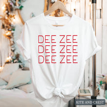 Load image into Gallery viewer, T-Shirt | Red and Stacked Shirt | Sorority Gift Idea