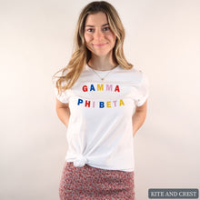 Load image into Gallery viewer, T-Shirt | Circular Colorful Shirt | Sorority Gift Idea