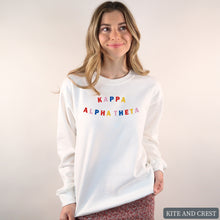Load image into Gallery viewer, Sweatshirt | Circular Colorful Crewneck Sweatshirt | Sorority Gift Idea