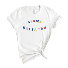 Load image into Gallery viewer, T-Shirt | Circular Colorful Shirt | Sorority Gift Idea