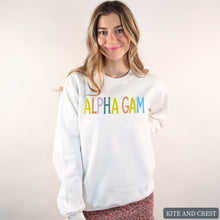 Load image into Gallery viewer, Sweatshirt - Colorful Lined Crewneck Sweatshirt