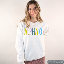 Load image into Gallery viewer, Sweatshirt - Colorful Lined Crewneck Sweatshirt