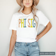 Load image into Gallery viewer, T-shirt - Colorful Lined Tee