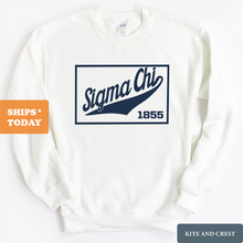 Load image into Gallery viewer, Sweatshirt - Baseball Boxed Crewneck Sweatshirt